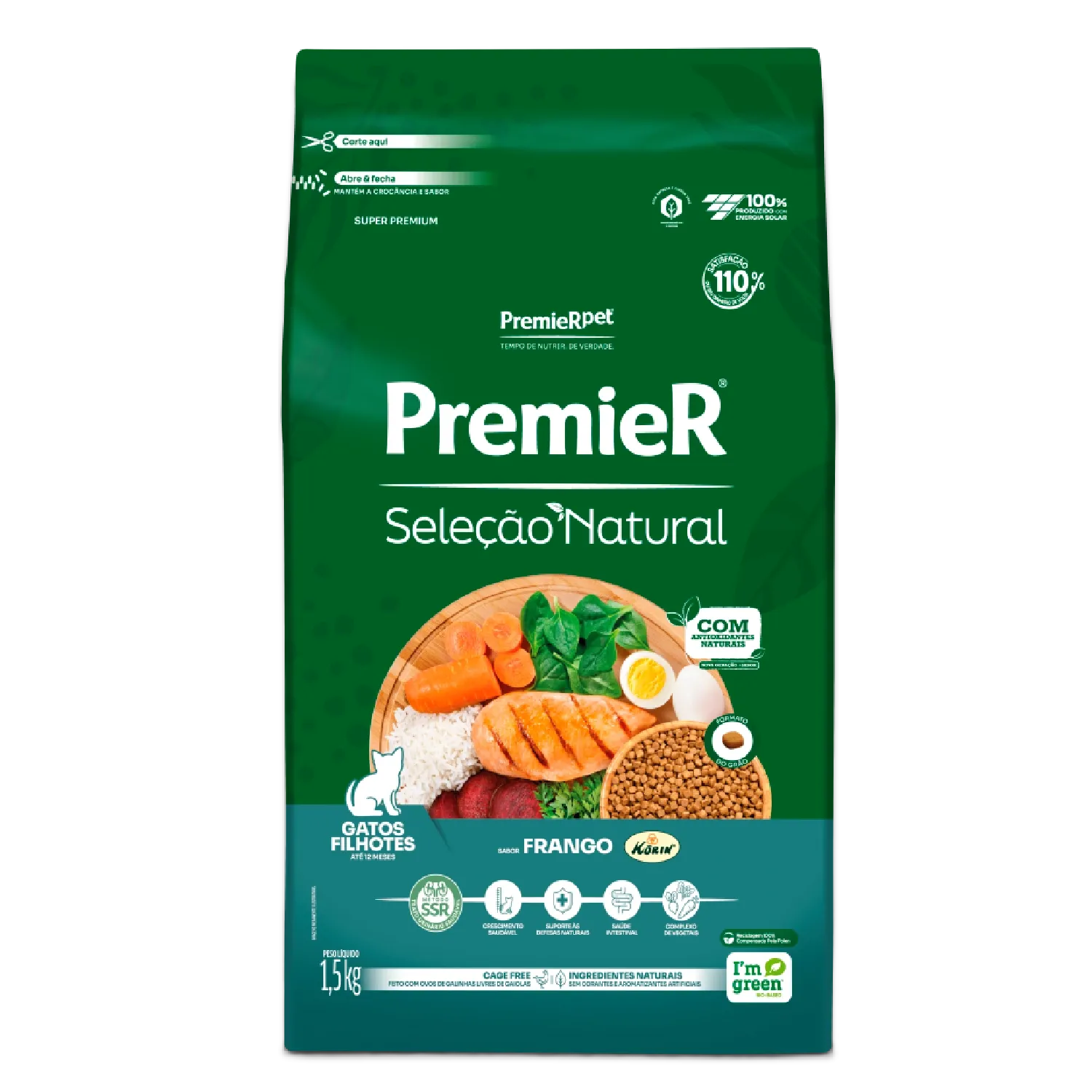 Ração Premier Seleção Natural Gatos Filhotes Frango